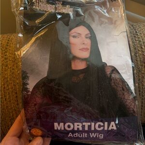 Morticia Black Wig